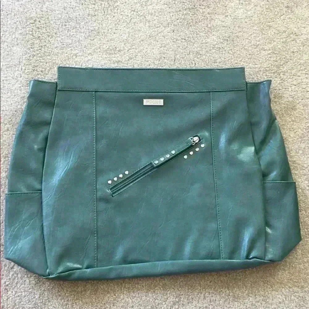 Miche Bags Leah Teal Crystal Zipper Pocket Shell